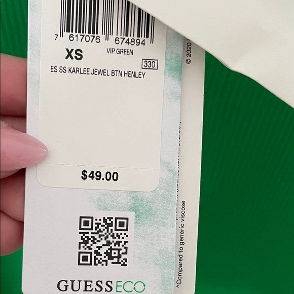 Guess Women's Emerald Short Sleeve Top - Picture 7 of 7